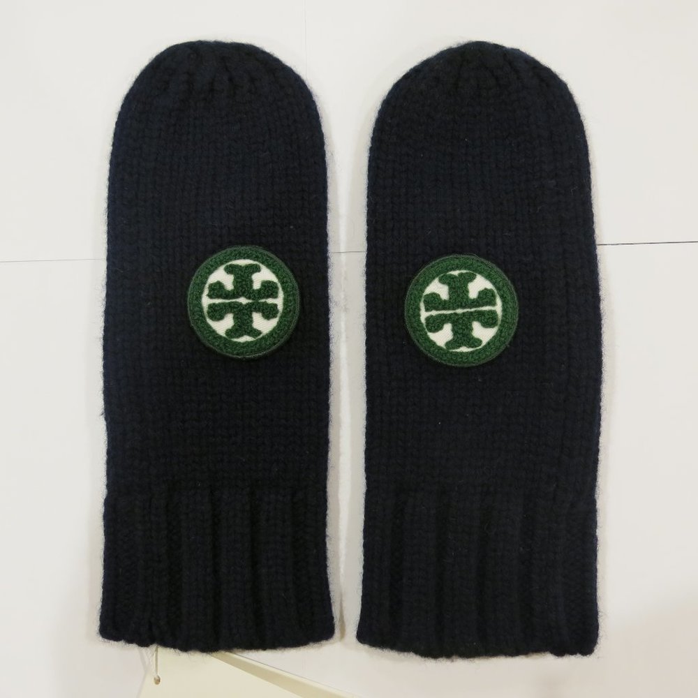 Tory Burch Color Block Logo Mitten BNWT